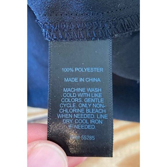 Express Button Front Blouse Size Large Women’s Black - Picture 4 of 6